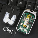 2Pcs Universal 433MHz Copy Remote Control Replacement Garage Door Car Gate Cloning Remote Key Fob