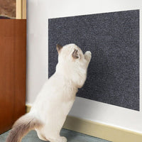 100x40cm Self-Adhesive Cat Scratching Mat Cuttable Climbing Cat Scratcher Pad Scratching Board Mat Dark Grey