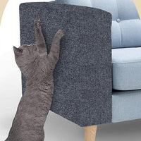 100x40cm Self-Adhesive Cat Scratching Mat Cuttable Climbing Cat Scratcher Pad Scratching Board Mat Dark Grey