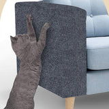 100x40cm Self-Adhesive Cat Scratching Mat Cuttable Climbing Cat Scratcher Pad Scratching Board Mat Dark Grey