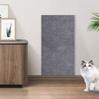 100x40cm Self-Adhesive Cat Scratching Mat Cuttable Climbing Cat Scratcher Pad Scratching Board Mat Light Grey