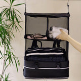 Foldable Storage Shelf Travel Packing Cube Portable Hanging Wardrobe Clothes Organizer