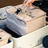 Foldable Storage Shelf Travel Packing Cube Portable Hanging Wardrobe Clothes Organizer Grey