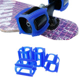 4 Pieces Skater Trick Trainers Silicone Skateboard Wheel Stop Covers  Skater Skill Training Tools Blue