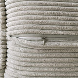 2Pcs Boho Splicing Striped Corduroy Pillow Covers Cross Stitching Textured Throw Pillowcases Home Decor Grey