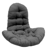 T Shape Seat Cushion for Egg Chair Seat Pad for Swing Chair Patio Furniture Black