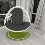 T Shape Seat Cushion for Egg Chair Seat Pad for Swing Chair Patio Furniture Black