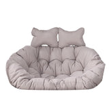 Love Seat Hanging Egg Chair Cushion Swing Chair Seat Pad for Patio Furniture Light Grey
