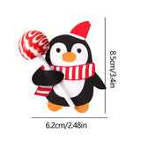 100Pcs Christmas Lollipop Holders Cartoon Lollipop Candy Paper Card for Kids Gift Package Decor Style 2
