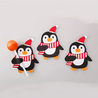 100Pcs Christmas Lollipop Holders Cartoon Lollipop Candy Paper Card for Kids Gift Package Decor Style 2