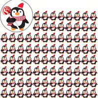 100Pcs Christmas Lollipop Holders Cartoon Lollipop Candy Paper Card for Kids Gift Package Decor Style 2