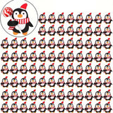 100Pcs Christmas Lollipop Holders Cartoon Lollipop Candy Paper Card for Kids Gift Package Decor Style 2