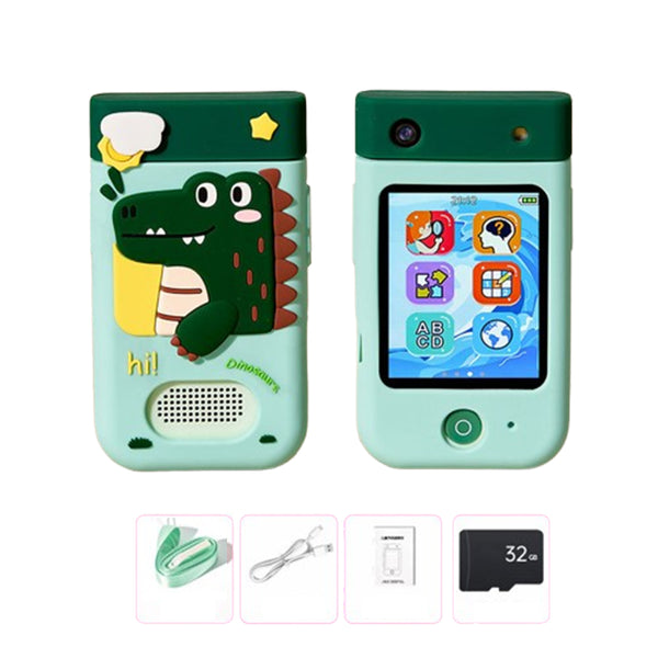 Kids Touchscreen Smart Phone Toy 180 Degrees Rotating Dual Camera Learning Play Toy Phone Style 1