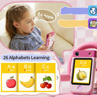 Kids Touchscreen Smart Phone Toy 180 Degrees Rotating Dual Camera Learning Play Toy Phone Style 2