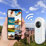 HD 1080P Mini Sports Camera with APP Wearable Action Video Recorder Pet Camera for Outdoor Sports Vlogging