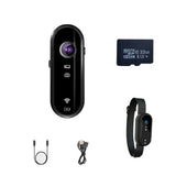 HD 1080P Mini Sports Camera with APP Wearable Action Video Recorder Pet Camera for Outdoor Sports Vlogging