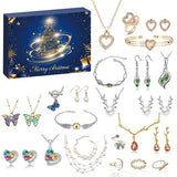 24-Day Jewelry Advent Calendar – Bracelets, Necklaces & Earrings Kit Style 1