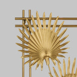 4Pcs 3D Metal Leaves Wall Art Decor Modern Hanging Wall Decoration for Home Hotel Office Gold
