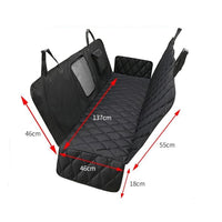 Dog Car Seat Cover with Mesh Window Water Resistant Back Seat Protector  for Cars