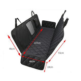 Dog Car Seat Cover with Mesh Window Water Resistant Back Seat Protector  for Cars