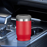 420ml Stainless Steel Can Cooler Beer Bottle Insulator With 2 Lids Red