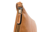 Crossbody Purse Bag for Women Shoulder Bag Multi-Pocket Zipper Purse Brown