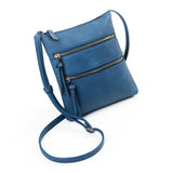 Crossbody Purse Bag for Women Shoulder Bag Multi-Pocket Zipper Purse Dark Blue
