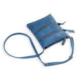 Crossbody Purse Bag for Women Shoulder Bag Multi-Pocket Zipper Purse Dark Blue