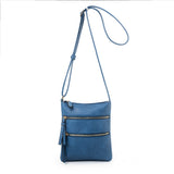 Crossbody Purse Bag for Women Shoulder Bag Multi-Pocket Zipper Purse Dark Blue
