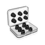 6 Pairs of Ear Tips Memory Foam Earbuds Noise Isolating Eartips for Earphone Headphones Black
