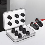 6 Pairs of Ear Tips Memory Foam Earbuds Noise Isolating Eartips for Earphone Headphones Black