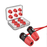 6 Pairs of Ear Tips Memory Foam Earbuds Noise Isolating Eartips for Earphone Headphones Red