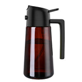 2Pcs 470ml Oil Sprayer and Dispenser Bottles Glass Olive Oil Spray Bottle for Cooking Kitchen