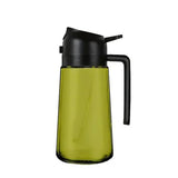 2Pcs 470ml Oil Sprayer and Dispenser Bottles Glass Olive Oil Spray Bottle for Cooking Kitchen