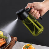 2Pcs 470ml Oil Sprayer and Dispenser Bottles Glass Olive Oil Spray Bottle for Cooking Kitchen