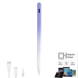 Universal Capacitive Stylus Pen with Magnetic Attachment Compatible with Phones iPad Android Tablet Purple