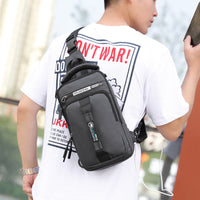 Mens Chest Bag Shoulder Backpack Man Sling Cross Body Satchel Travel Bag