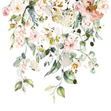 2Pcs Floral Wall Art Sticker Self-Adhesive Wall Decal for Room Office Decoration Style 2