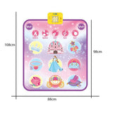 Kids Dance Mat Toy  Musical Dance Mat Adjustable Volume Dance Pad