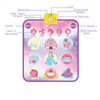 Kids Dance Mat Toy  Musical Dance Mat Adjustable Volume Dance Pad