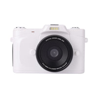 4K Ultra HD Digital Camera with 68MP with 180 Degree  Flip Screen White