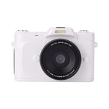 4K Ultra HD Digital Camera with 68MP with 180 Degree  Flip Screen White
