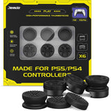 Thumb Grip Joystick Set for PS5 PS4 Thumbstick Grips Suitable for FPS TPS Games Black