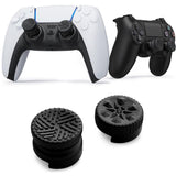 Thumb Grip Joystick Set for PS5 PS4 Thumbstick Grips Suitable for FPS TPS Games Black