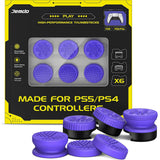 Thumb Grip Joystick Set for PS5 PS4 Thumbstick Grips Suitable for FPS TPS Games Purple