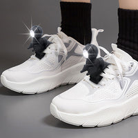 Pair of 4 Light Modes LED Shoe Lights Water-Resistant Shoes Lights Charms