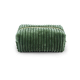Velvet Quilted Travel Toiletry Pouch Cosmetic Organizer Bag Bridesmaid Makeup Bag Green