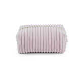 Velvet Quilted Travel Toiletry Pouch Cosmetic Organizer Bag Bridesmaid Makeup Bag Pink