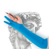 Anti-fouling Hand Glove for Drawing Two-finger Stylus Pen Painting Glove Blue