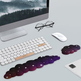 Ergonomic Gradient Cloud Keyboard Mouse Wrist Rest Wrist Support for Computer Users Black